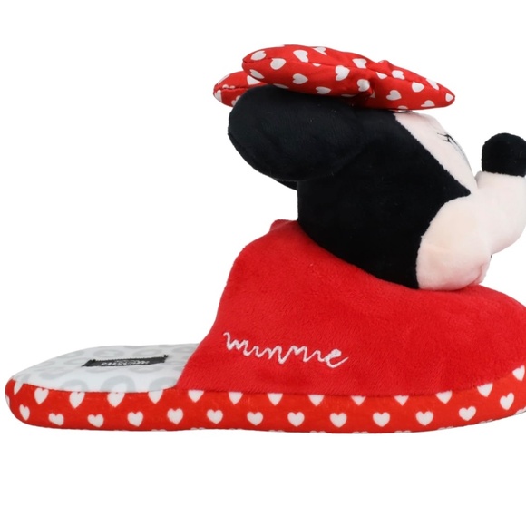 DISNEY MINNIE MOUSE SLIPPERS MICRO PLUSH Sz 9/10 NEW, FAST SHIP - Picture 5 of 7